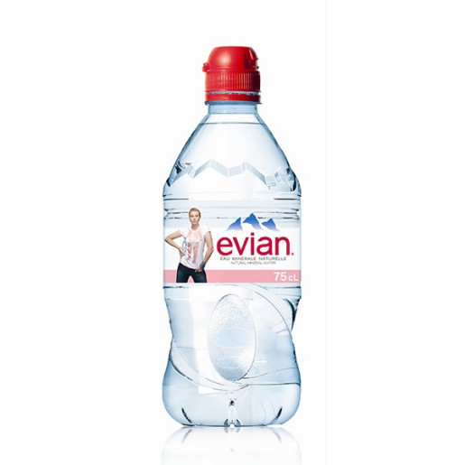 EVIAN 0.75L X 6 SPORT CAP PET 