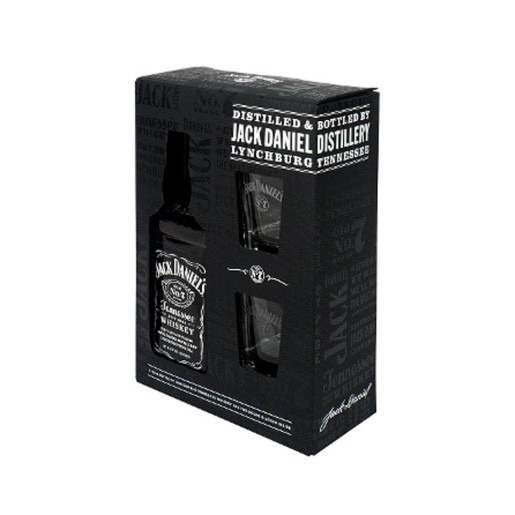 JACK DANIEL'S 2 PAHARE - GIFT BOX 0.7L