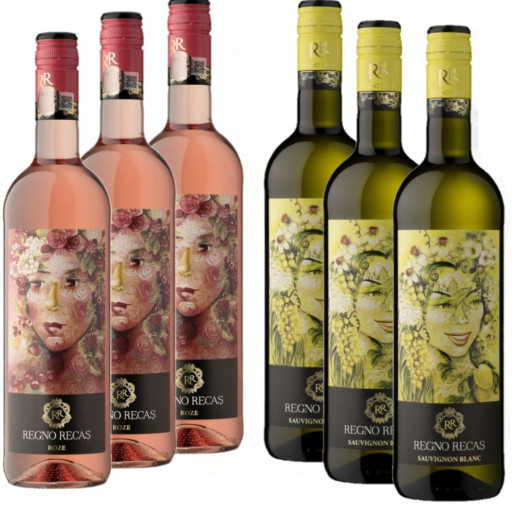 PACHET 3 REGNO ROSE 0.75L + 3 REGNO SAUVIGNON BLANC = POWERBANK CADOU